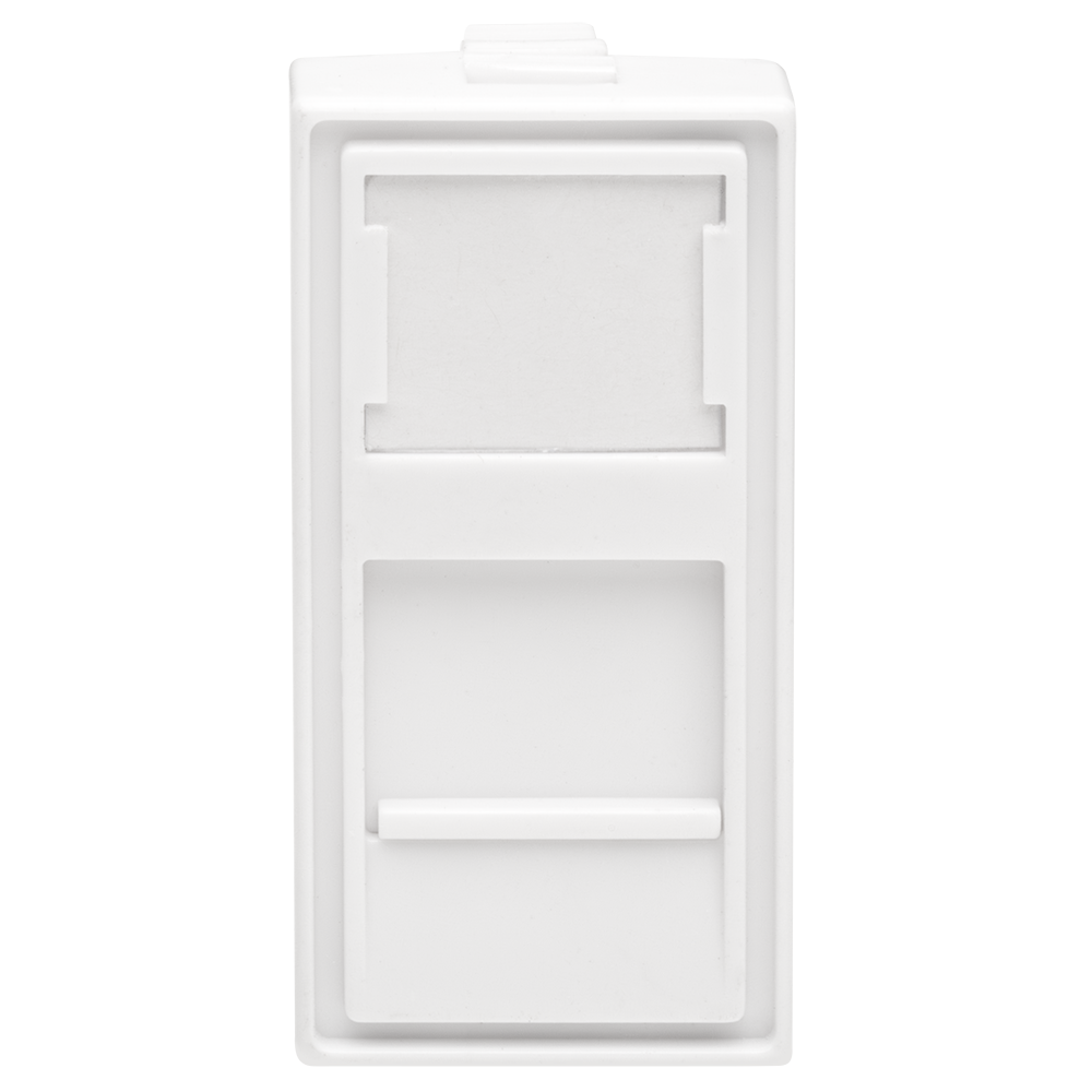 Модуль розетки 45х22,5 8P8C (RJ-45) cat.5e SUPRLAN 10-0360