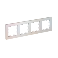 Рамка четырехпостовая ATLASDESIGN универсальная жемчуг Systeme Electric ATN000404