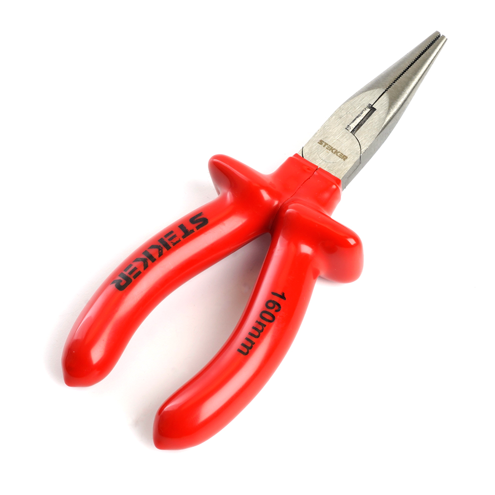Длинногубцы диэлектрические 160мм STEKKER PLE2-160-S 39777