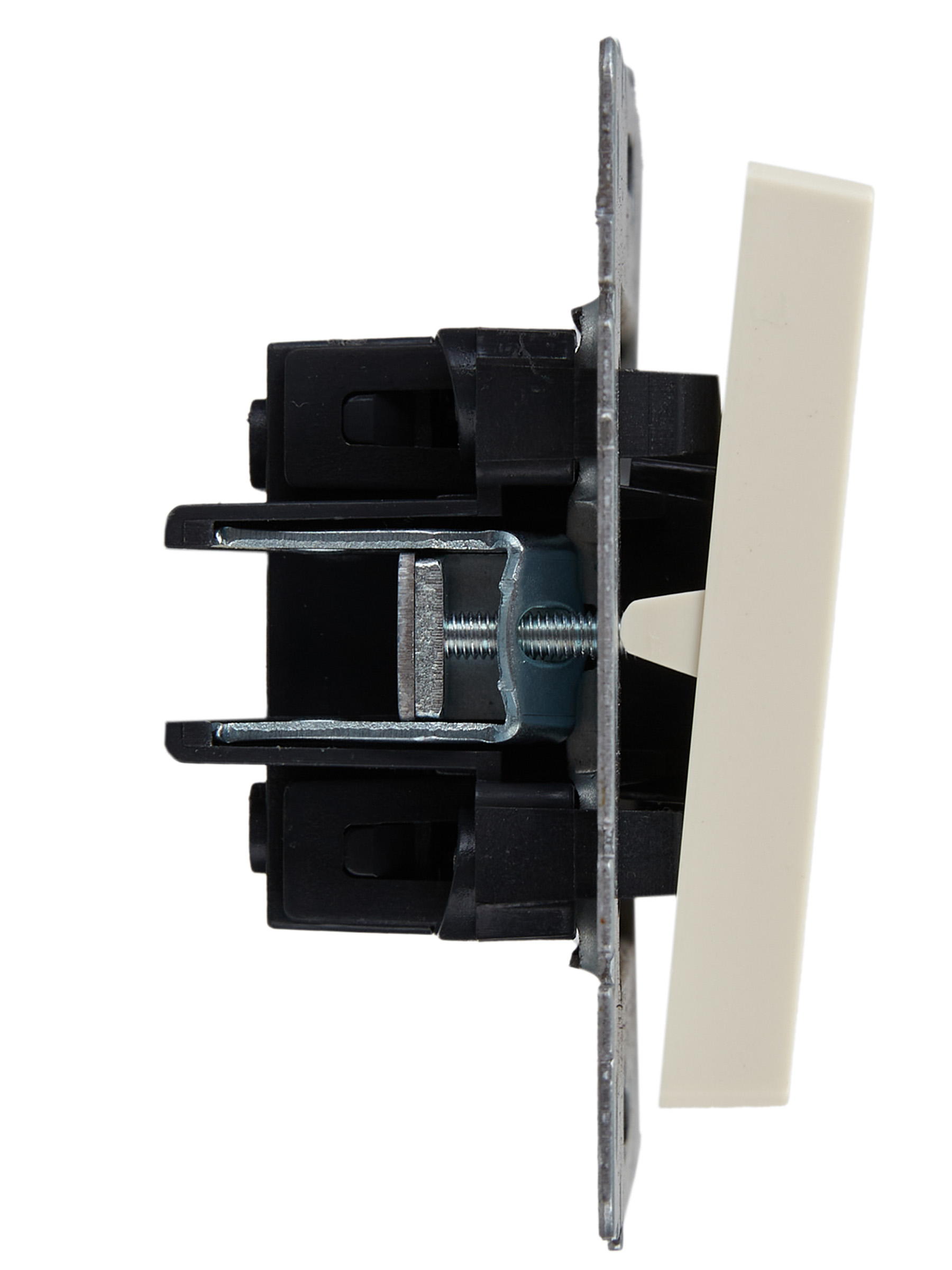 BRITE Выключатель трехклавишный 10А ВС10-3-0-БрКр бежевый IEK BR-V30-0-10-K10