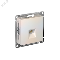 Розетка ATLASDESIGN компьютерная RJ45 механизм жемчуг Systeme Electric ATN000483