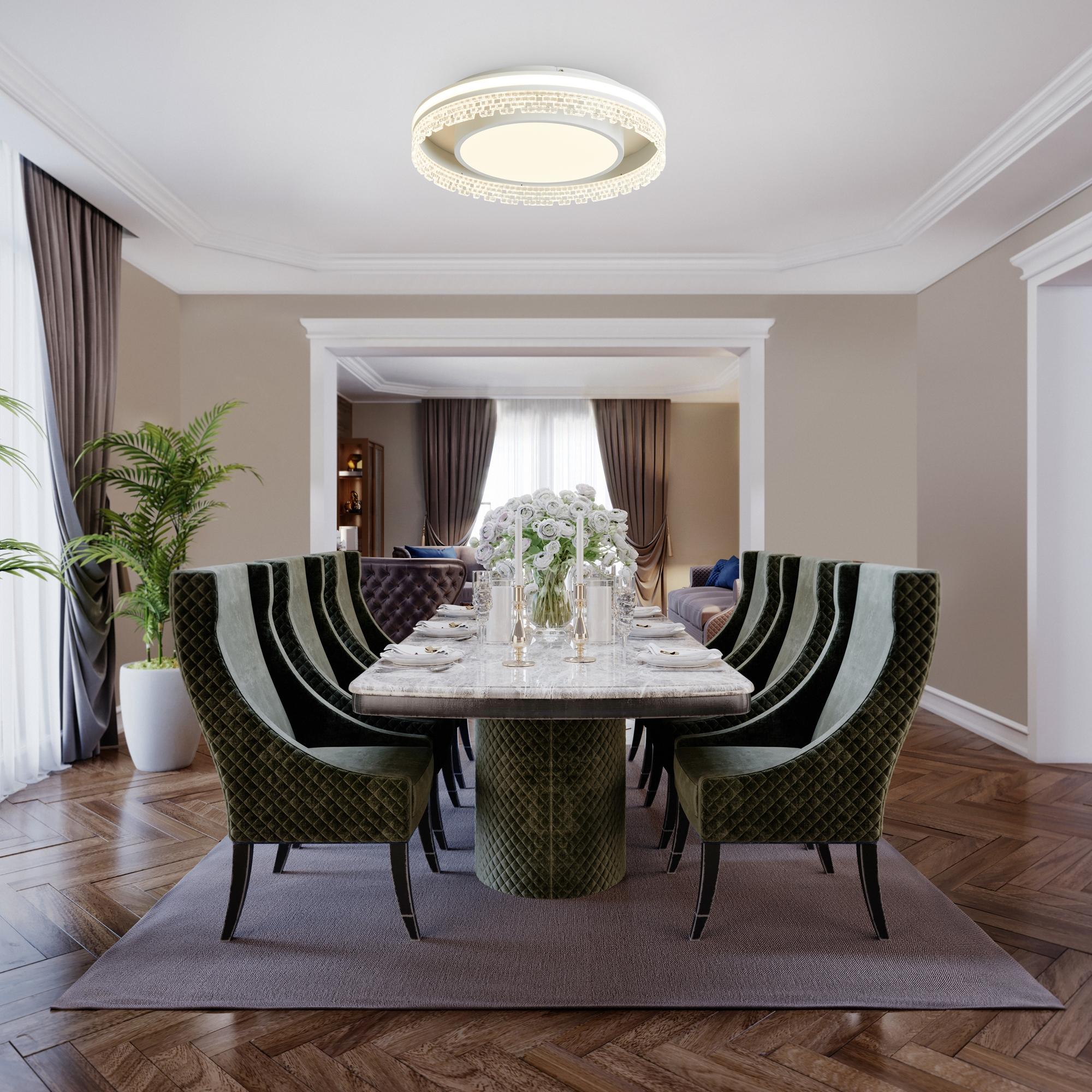 Светильник потолочный Lulla LED 100W 7810Лм 3000-6000К IP20 Белый Freya FR6153CL-L95W
