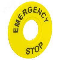 Табличка для кнопок 22 мм EMERGENCY STOP EKF scep-es