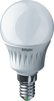 Лампа светодиодная LED 5вт E14 теплая шар Navigator Group 94476 18857