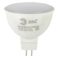 Лампа светодиодная LED 5Вт MR16 2700К GU5.3 нейтральный софит ЭРА Б0020622