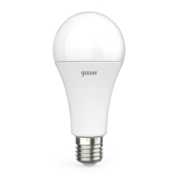 Лампа светодиодная LED 22 Вт 1900 лм 3000К А70 груша теплый E27 AC 220В Black GAUSS 102502122