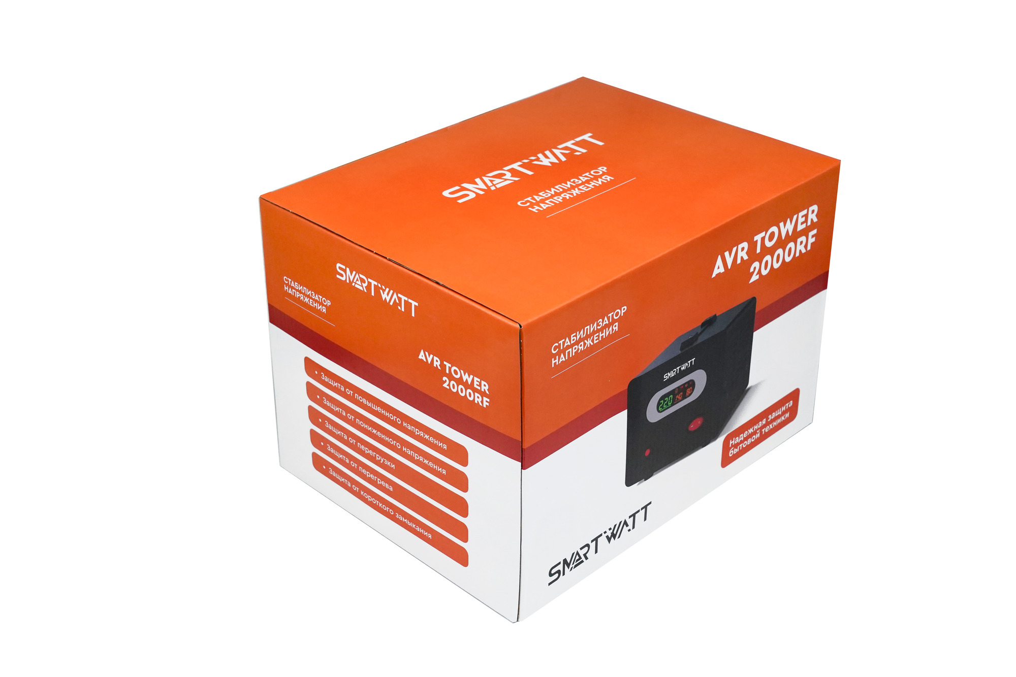 Стабилизатор напряжения напольный, 2 кВА SMARTWATT AVR TOWER 2000RF 4512020370008