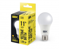 Лампа светодиодная A60 груша 11Вт 230В 3000К E27 IEK LLE-A60-11-230-30-E27