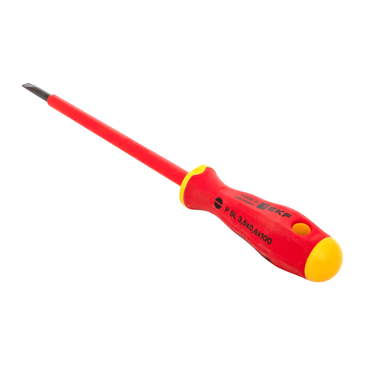 Отвертка Professional SL3.5х0.6 мм VDE 1000В EKF sl-3.5-0.6-pro-in