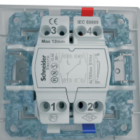 Sedna Переключатель одноклавишный в рамку белый схема 6 Schneider Electric SDN0400121
