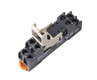 Цоколь, SRU05-E,  16A(300V), винтовой зажим, черный, на рейку DIN35-панель, для RFT1CO, 46.61, G2R-1, RUCELF SRT08-ES+SR20L