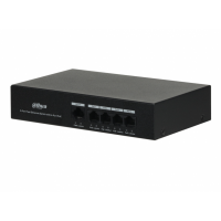 Коммутатор неуправляемый 4x100Мбит/с (RJ45 с PoE+,PoE++), 2x1Гбит/с (RJ45) 60Вт Dahua DH-CS4006-4ET-60 149860