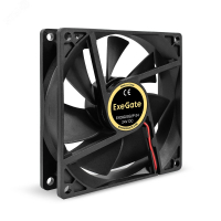 Вентилятор для корпуса 24В DC, 92x92x25 мм, 2pin, 2700RPM, 33dBA, подшипник скольжения ExeGate EX295208RUS