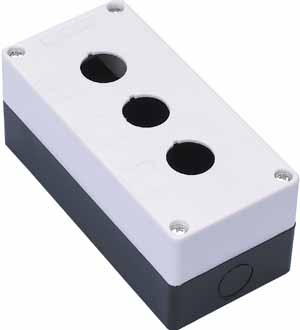 Пост кнопочный Ф22 3 места КП-101 с кабельным вводом для устройств сигнализации и управления белый Dekraft 25503DEK