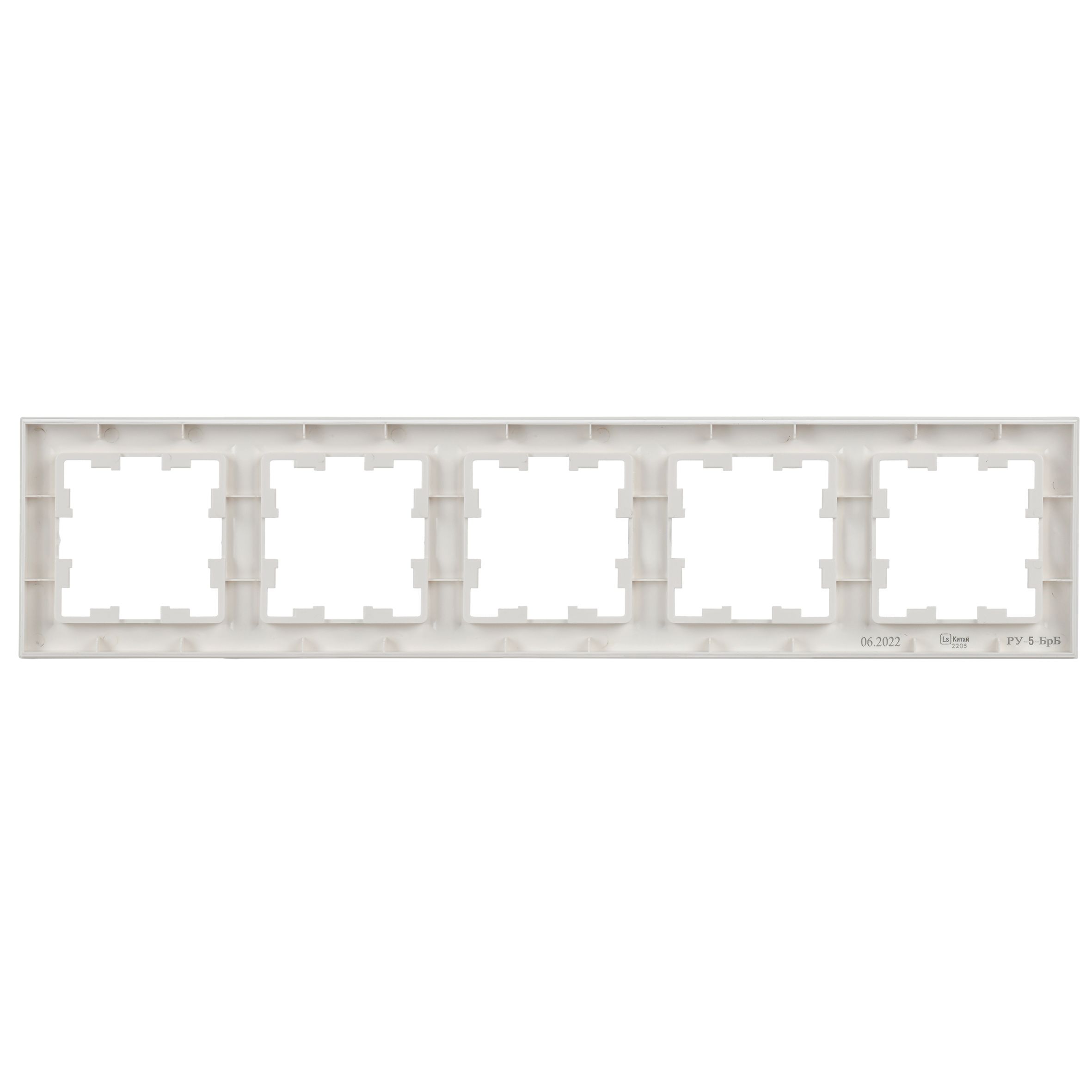 BRITE Рамка 5 постов РУ-5-БрБ белый IEK BR-M52-K01