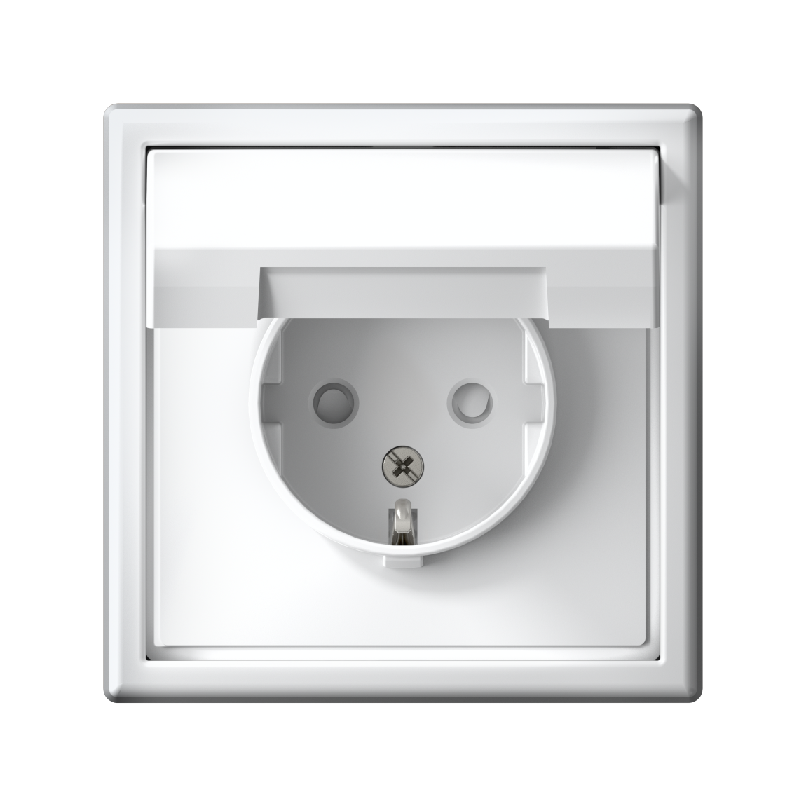 ARTGALLERY розетка с заземл. со шторк. с крышкой, 16А, IP20, механизм, белый Systeme Electric GAL000146