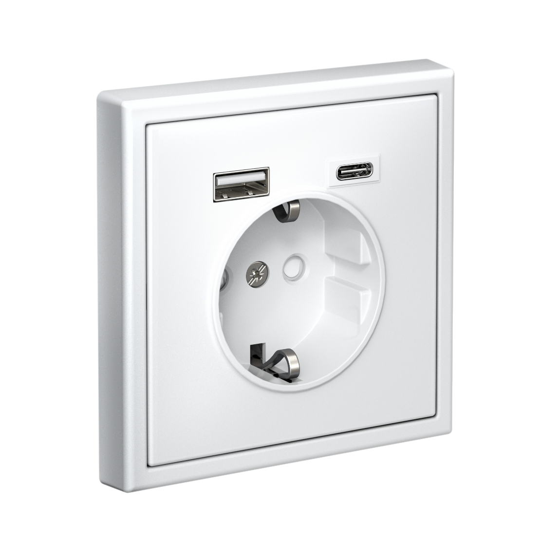 ARTGALLERY розетка 16А с 2 USB A+C, 5В/2,4А/3,0А, 2х5В/1,5А, механизм, белый Systeme Electric GAL000132