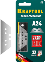 Трапециевидные лезвия Solingen А24 5 шт. KRAFTOOL 09625-S5_z02