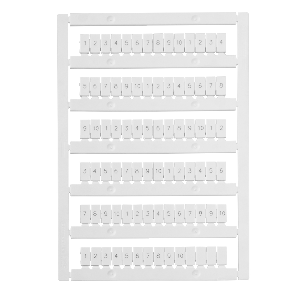 "Маркировка для клемм Ш=5 мм ""1-10"" (80 шт) OptiClip MC5/H/1-10" КЭАЗ 332722