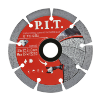 Диск алмазный отрезной (сегментированный)   125x22,2x1,4 мм P.I.T. ACTW03-G125A