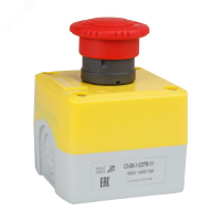 Пост кноп авар стоп OptiSignal D22 C5-BK-1-ESTR-11 1НО+1НЗ возв пов XALK178E КЭАЗ 338522