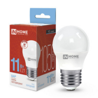 Лампа светодиодная LED-ШАР-VC 11Вт 230В Е27 6500К 1050Лм IN HOME IN-HOME 4690612024943