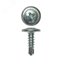 Саморез с прессшайбой 4.2х32 сверлоконечный покрытие цинк Крепдил screw-MM-32