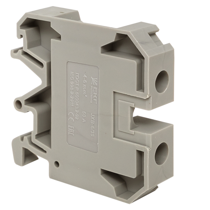 Клемма винтовая JXB- 6мм.кв серая EKF plc-jxb-6/35gy