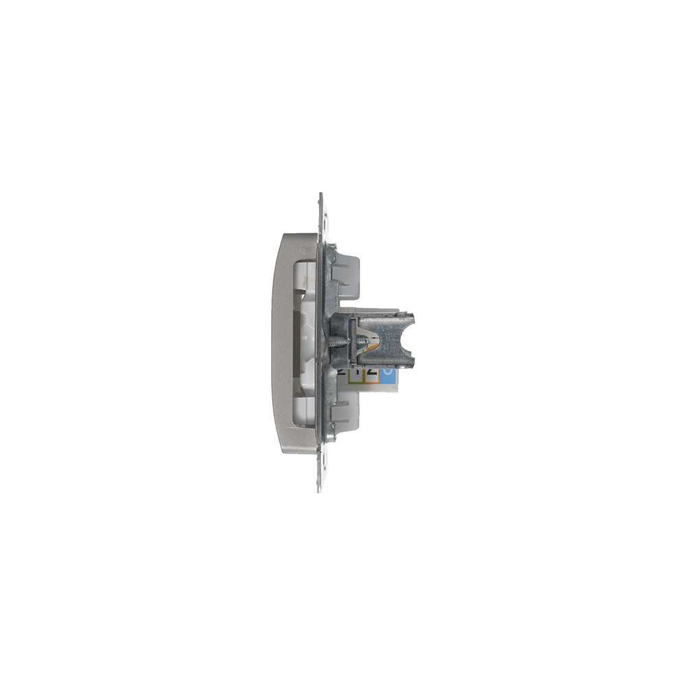 GLOSSA розетка телефонная RJ11 механизм платина Systeme Electric GSL001281T