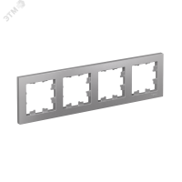 Рамка четырехпостовая ATLASDESIGN универсальная алюминий Systeme Electric ATN000304