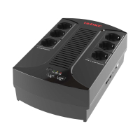 Источник бесперебойного питания line-interactive, Info PDU, 600 ВА/360 Вт, 1/1, 6xSchuko,  USB для зарядки (2), USB + RJ11, 1x7Aч DKC INFOPDU600
