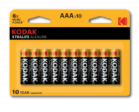 Батарейка LR03-8+2BL XTRALIFE Alkaline [K3A-8+2] (120/480/38400) KODAK Б0014331