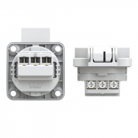 Розетка встраиваемая с/з 16A/250V/1P+N+E/IP54 PCE 105-0g 00-00002582