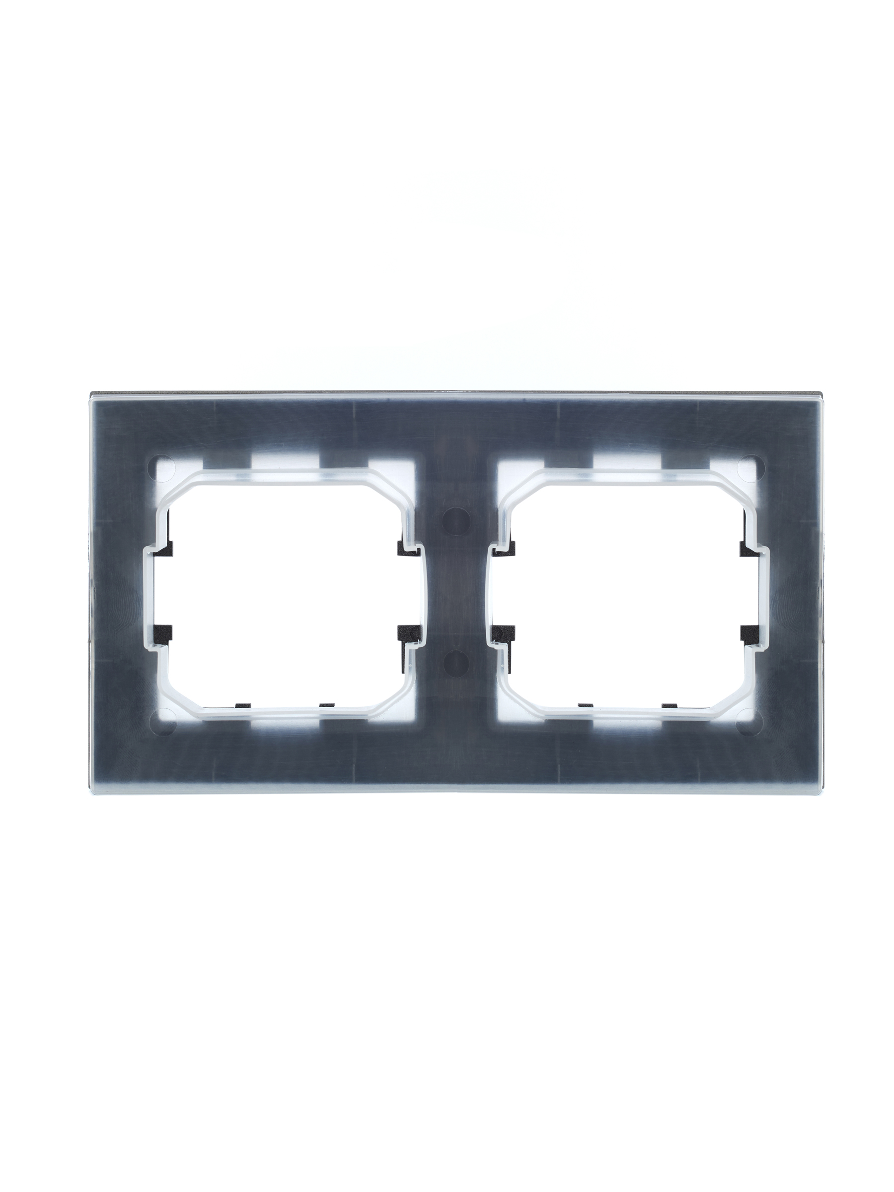 BRITE Рамка 2 поста IP44 РУ-2-БрС-44 сталь IEK BR-M22-44-K46