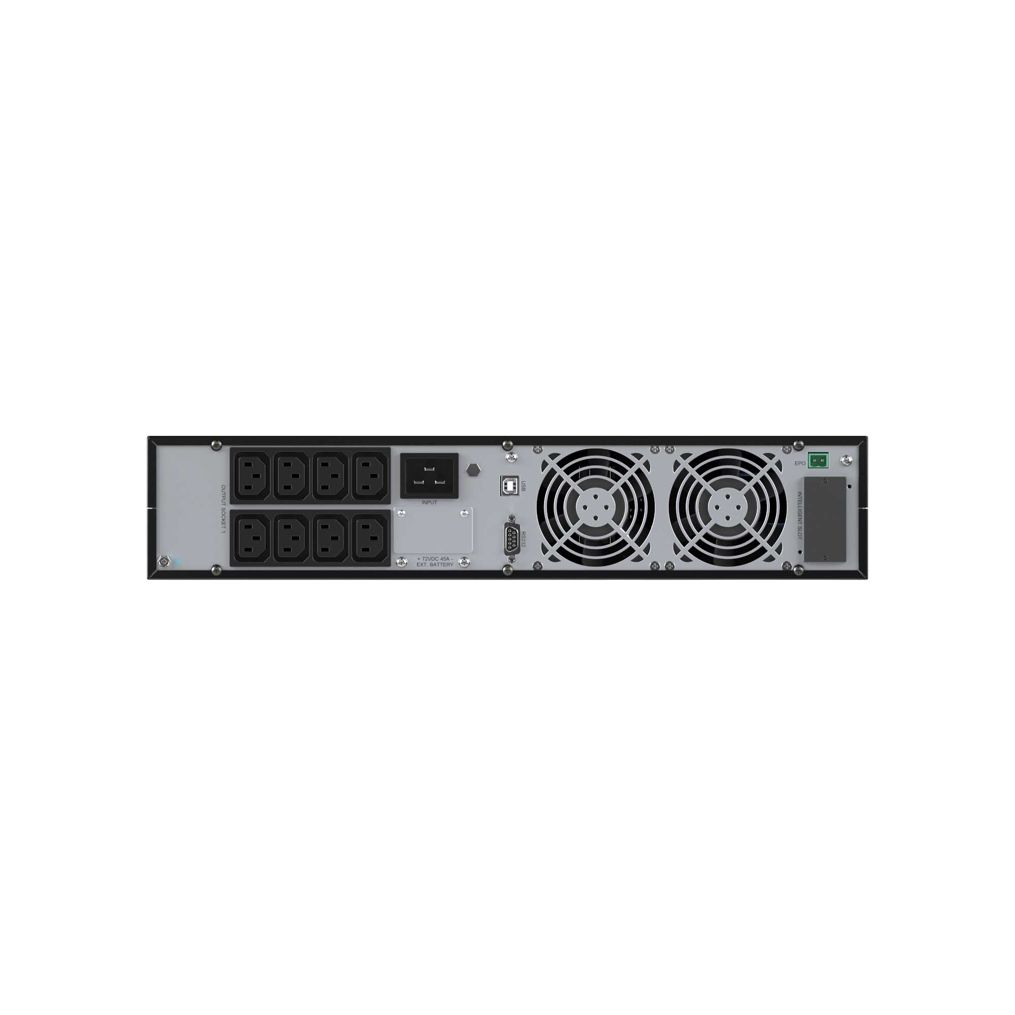 Источник бесперебойного питания Online Small Rackmount, 3000 ВА/2700 Вт, 1/1, 8xIEC C13, EPO, USB, RS-232, Rack 2U, з/у 1А, 6x9Ач DKC SMALLR3A5I