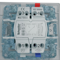 Sedna Переключатель одноклавишный в рамку алюминий схема 6 Schneider Electric SDN0400160