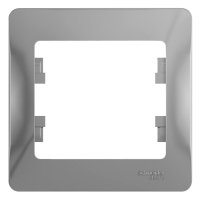 GLOSSA Рамка 1 пост алюминий Systeme Electric GSL000301