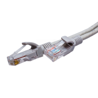 Патч-корд U/UTP Cat.5e 4x2х26AWG (7x0.16mm) Cu PVC серый 0,5м SUPRLAN 10-0101