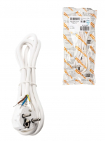 Шнур сетевой с вилкой ПВС 3x075мм 15м с/з белый TDM TDM ELECTRIC SQ1305-0075