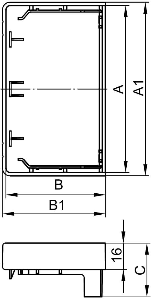 Заглушка для кабель-канала LAN 150x60 IN-Liner DKC 00879