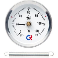 Термометр биметаллический накладной БТ-30.010 0...120С кл.2.5 РОСМА 00000002384