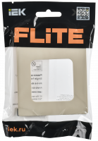 FLITE CLASSIC Рамка 1-местная РУ-1-К-ФлСл сливочный IEK FI-M12-32-20-K86
