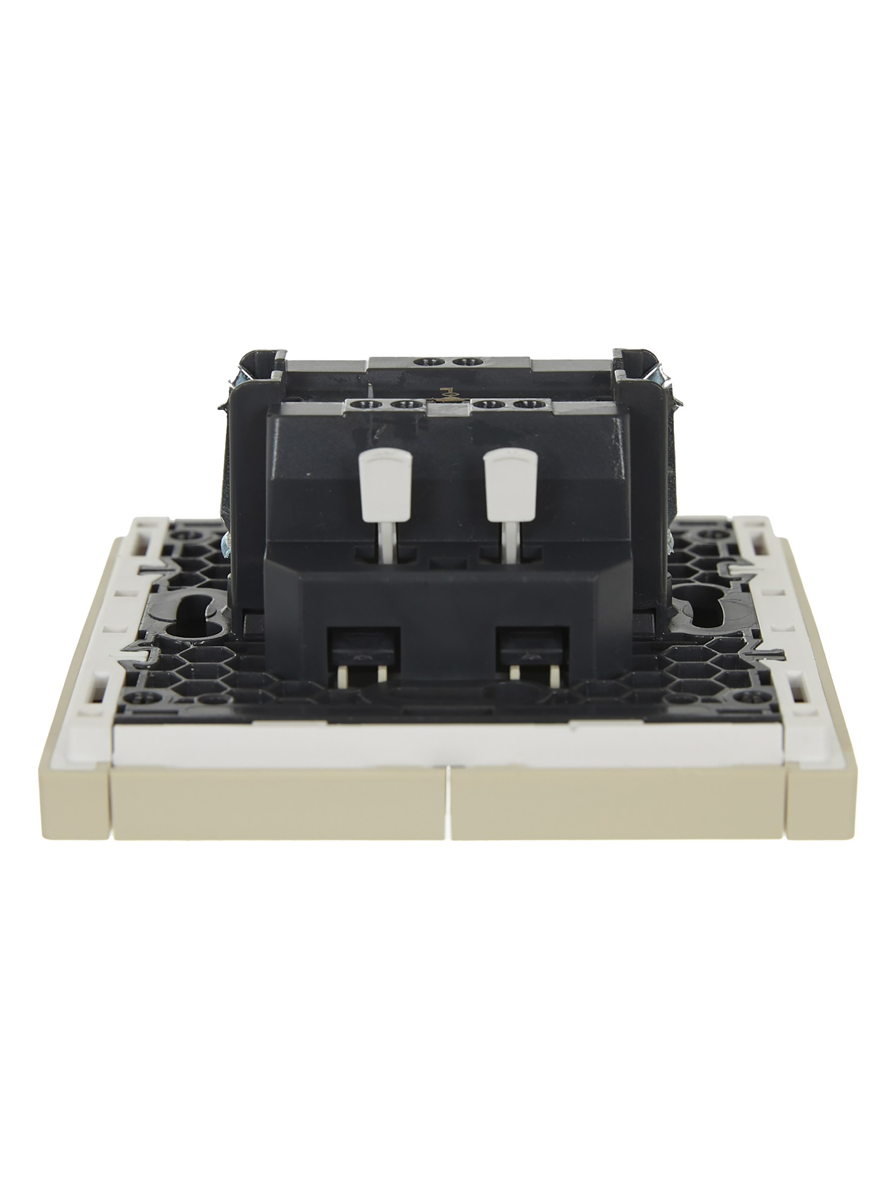FORTE&PIANO Выключатель 2-клавишный с индикацией 10А FP406 ваниль IEK FP-V20-1-10-1-K10