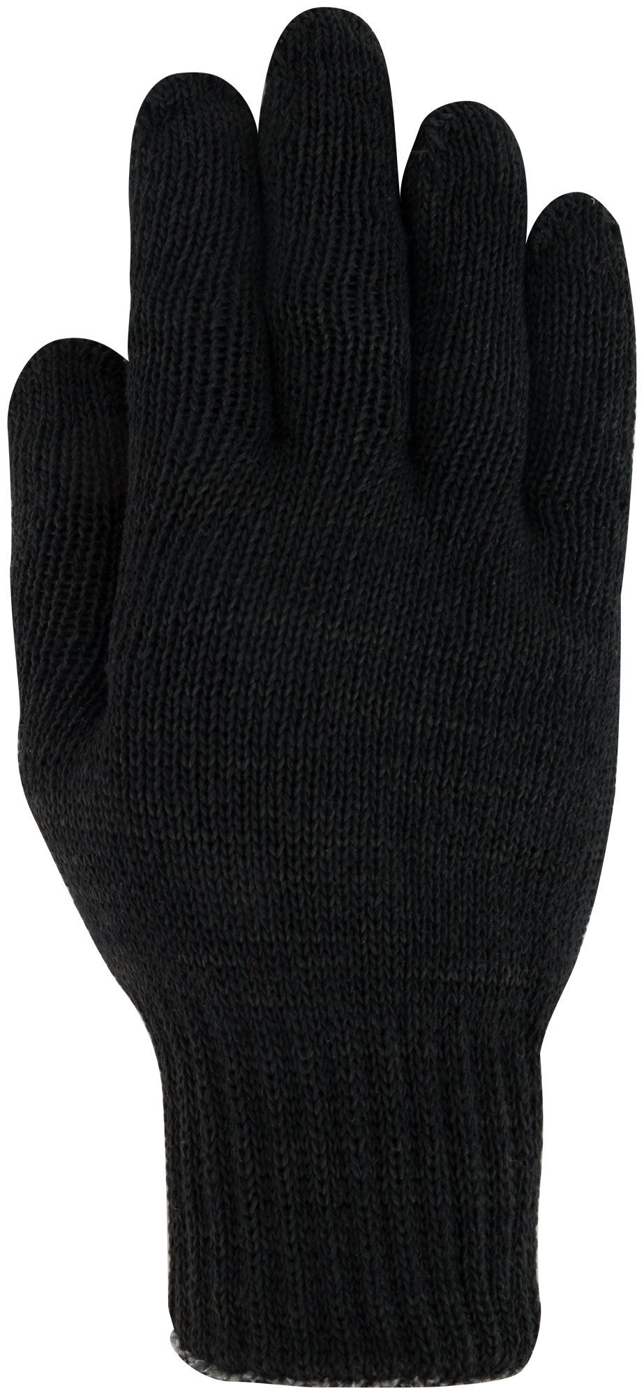 Перчатки вязаные утепленные, полушерстяные, двойной вязки (3 нити) РОС 12500