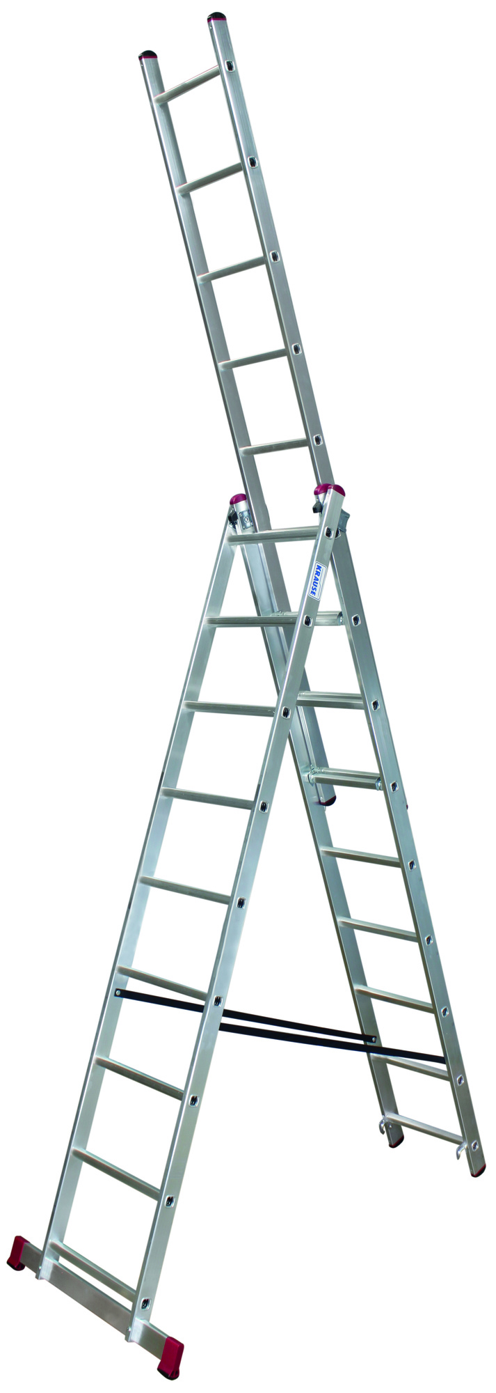 Лестница трехсекционная универсальная с допфункцией CORDA 3х9 KRAUSE 013392