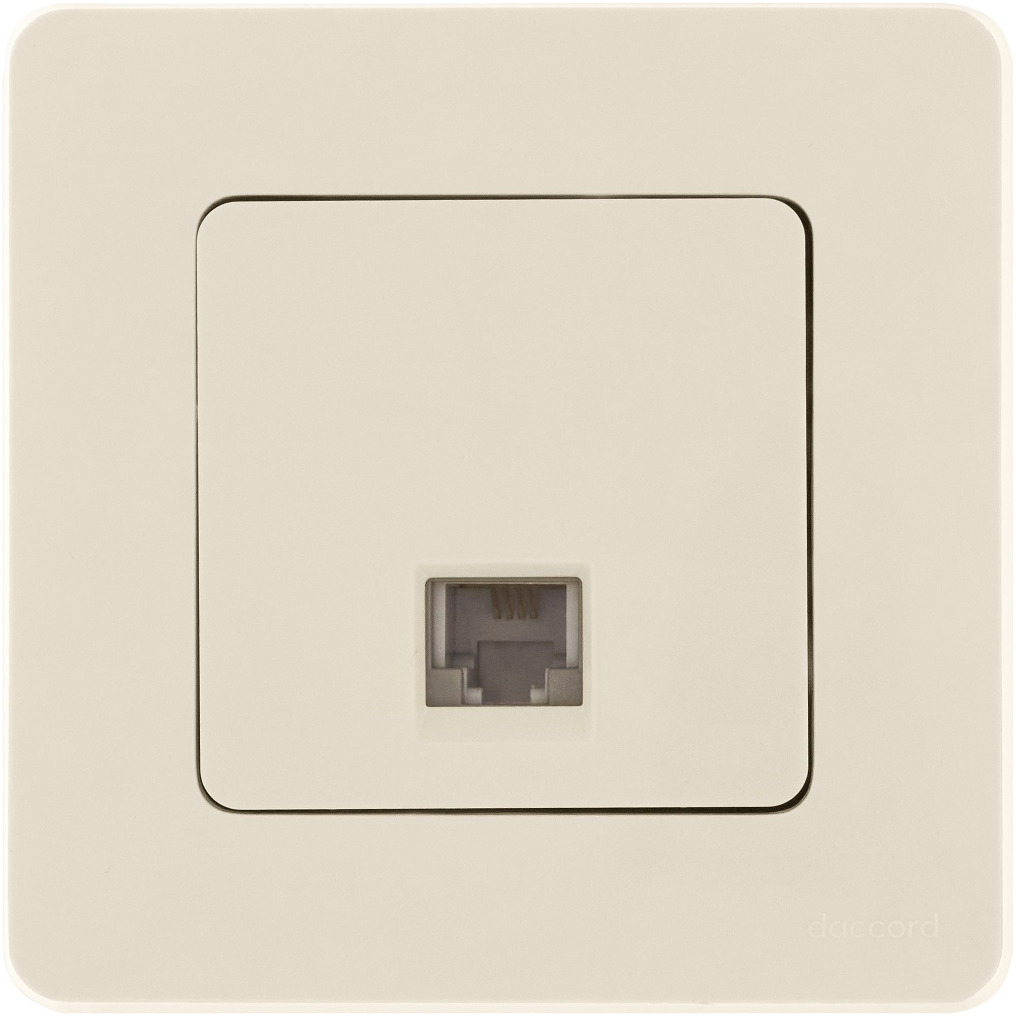 Розетка телефонная RJ11 слоновая кость INSPIRIA IEK 673821