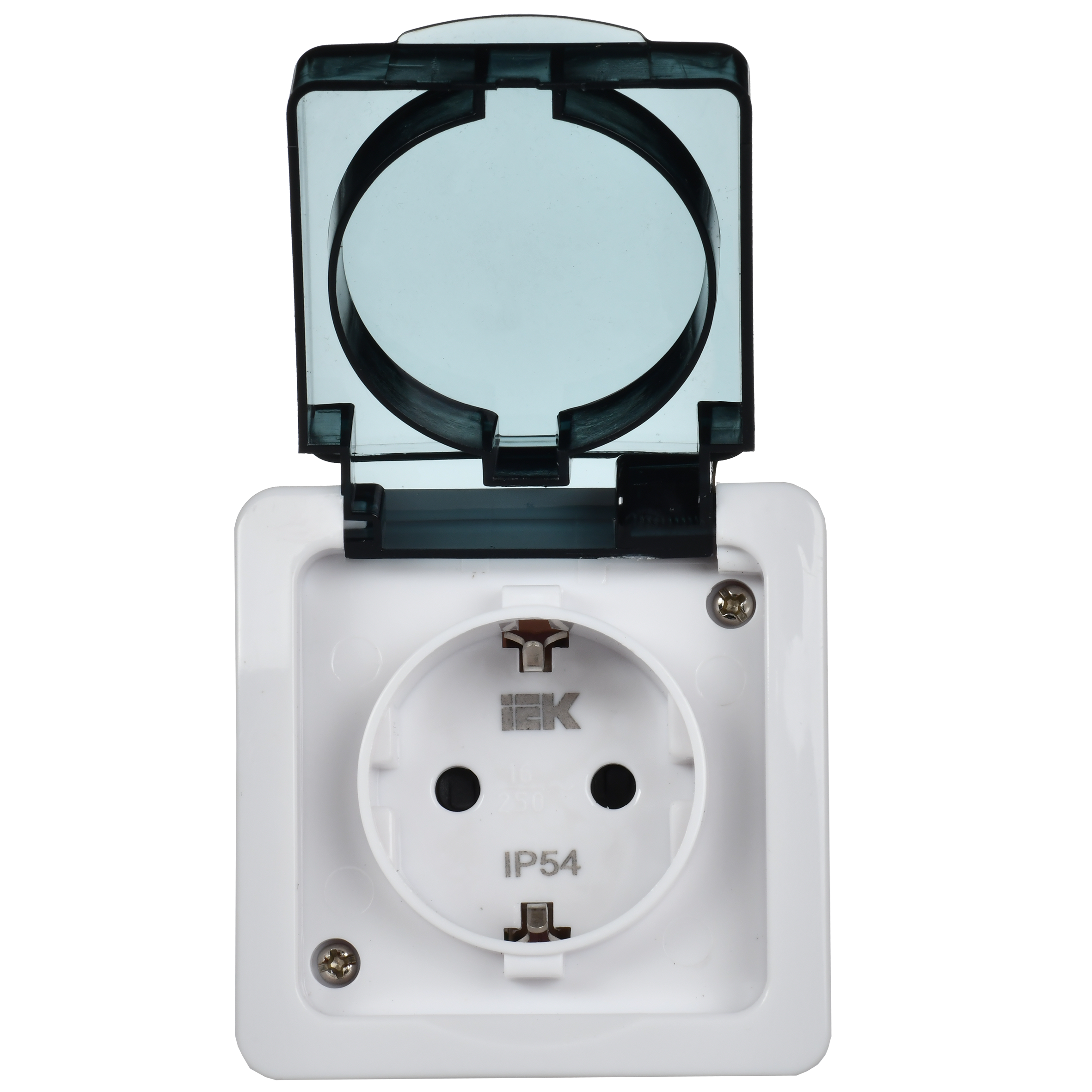 Гермес PLUS Розетка с заземлением с крышкой       наружная IP54 IEK ERMP12-K03-16-54-EC
