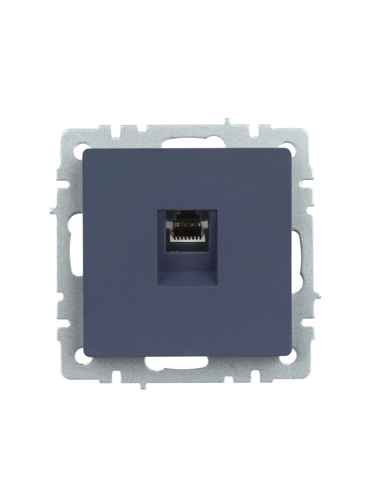 BRITE Розетка компьютерная RJ45 кат.5E РК10-БрМ маренго IEK BR-K10-1-K35