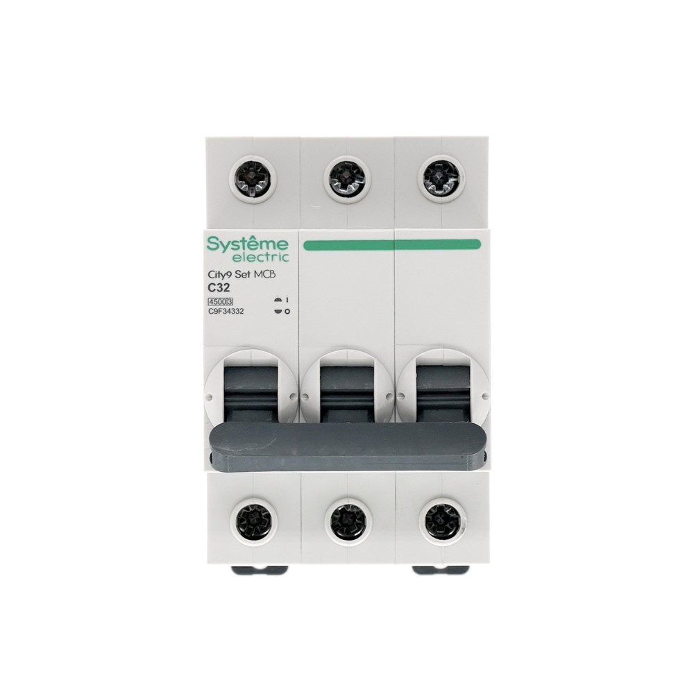 Выключатель автоматический трехполюсный 32А С 4.5kA 400В City9 Set Systeme Electric C9F34332