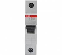 Выключатель автоматический однополюсный 40А С SH201 6.0кА ABB 2CDS211001R0404
